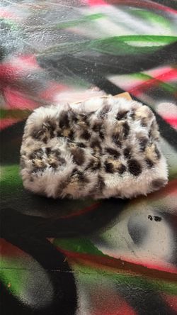 Retired Fluffy leopard print Brandy Melville Wallet