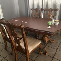Large Table With 8 Chairs