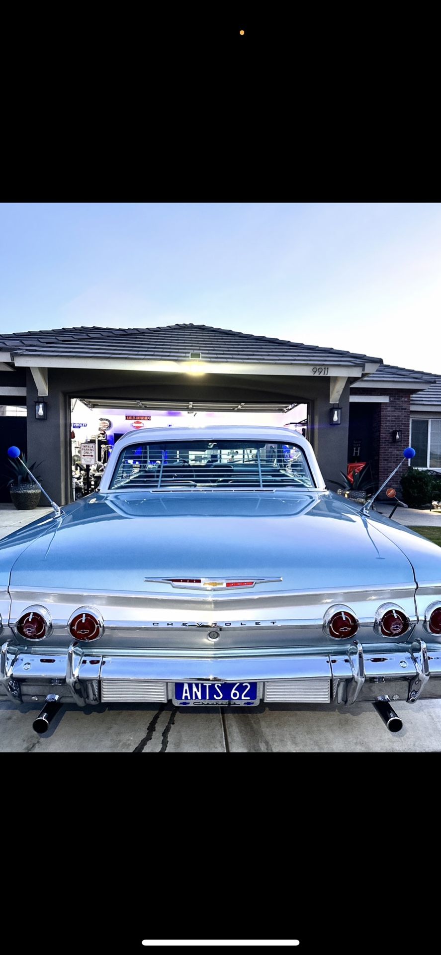 62 Impala Rear Grill Trim Chrome