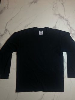 Pro Club Heavyweight Long Sleeve T-Shirt - Black - Size Large