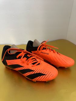 Adidas Predator Accuracy.3 L FG Soccer Cleats Men's Size 6.5 Orange Black GW4601