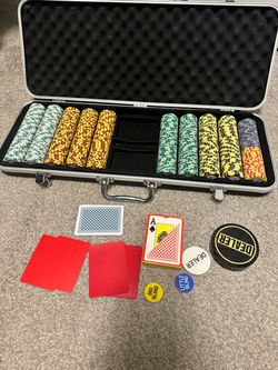 Poker Chip Set with ABS Carrying Case