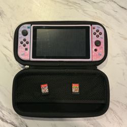 Nintendo Switch 1 with Minecraft, Mario Kart 8 Deluxe, and a Mermaid Case Included 