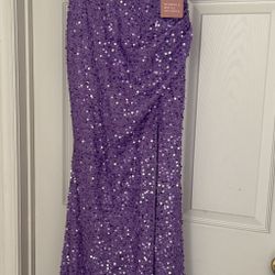 Prom Dress- Lavender Sequined 
