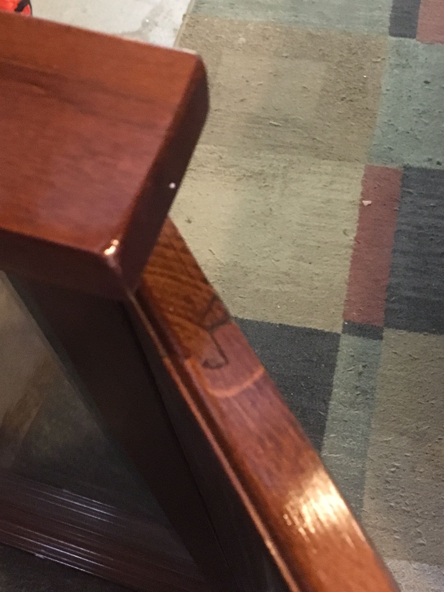 Vintage Wooden Tri-fold Vanity Mirror
