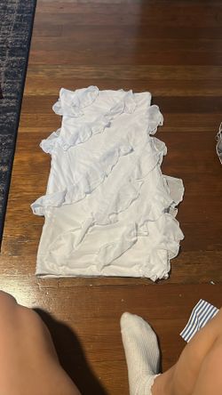 White Ruffle Dress 