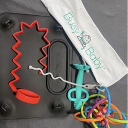 Busy Baby Suction Placemat + Baby Teethers Bundle
