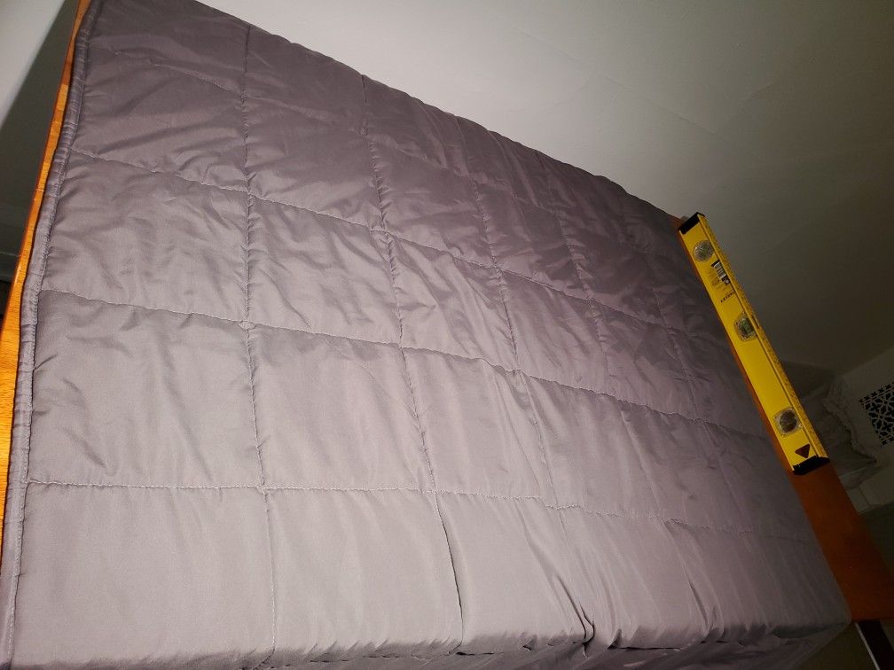 Weighted Blanket Tranquility near 20 lbs Dark Gray 48"*72"+ A Cotton Cover 