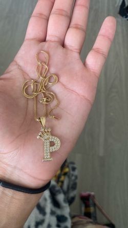 P initial necklace