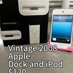Vintage Apple Dock And iPod 