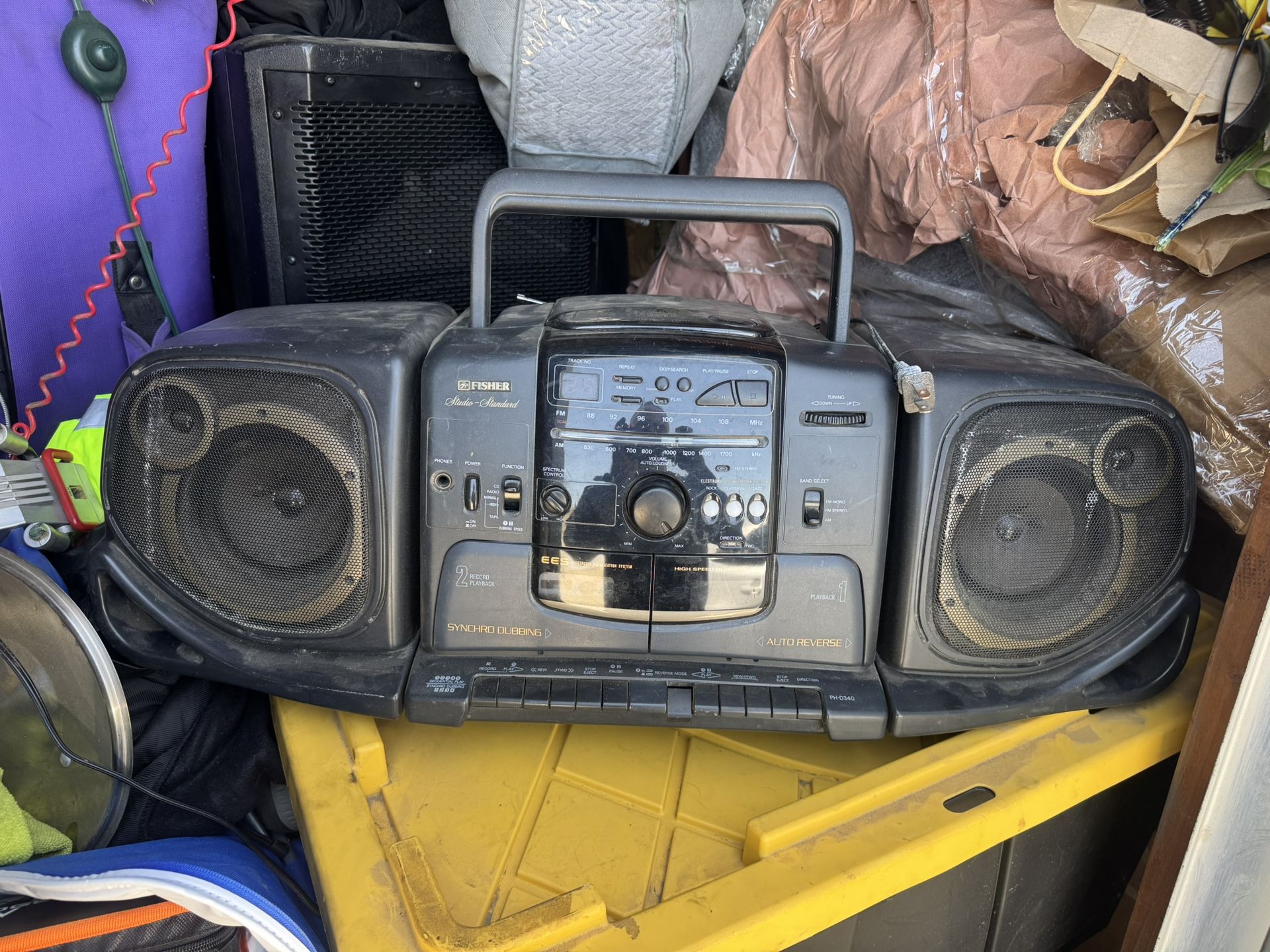 Fisher Boombox PH-D340 Studio Standard (Working Read See Pics) Audio Y2K