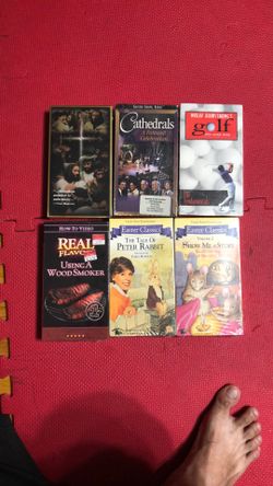 6 Sealed Vhs Tapes