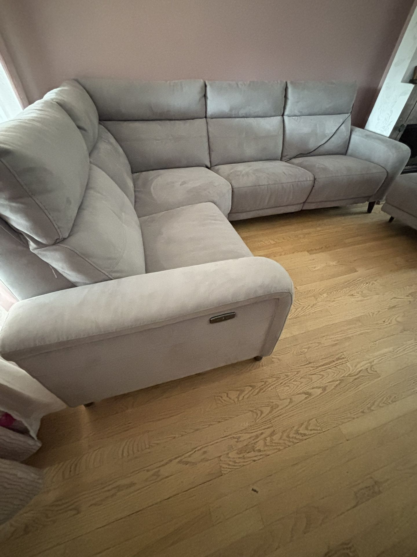 Recliner 5 pieces Modular Gray Sofa