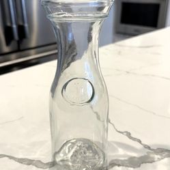 Vintage Half Litre Wine Carafe w/Grape Embossed Bottom - Libbey Glass Canada