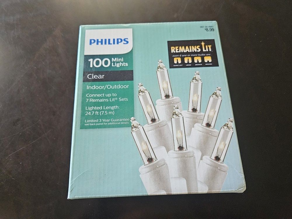 $5 Each 100 Mini Lights Clear White Cord Christmas Trer Decoration