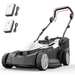 Litheli Cordless Brushless Self-Propelled Lawn Mower , 40V 18" Electric Lawn Mower, with 2*4.0Ah Battery