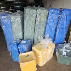 Foam Trays.  Assorted Colors And Sizes.