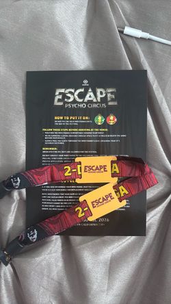 Escape Psycho Circus 2-Day Festival Wristbands