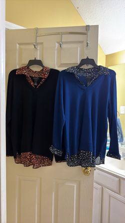 Black and blue sweater