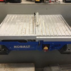 KOBALT 7” PORTABLE WET TILE SAW