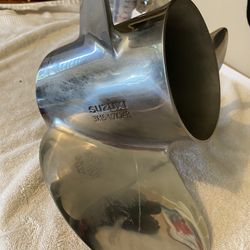 Suzuki Stainless Rear Prop 3x15.5x24 - Like New