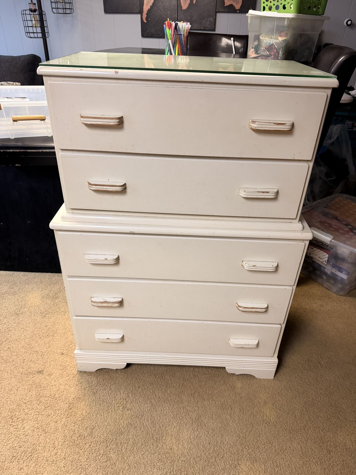 White Wood Chest