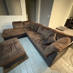 Brown 3 Piece Sectional 
