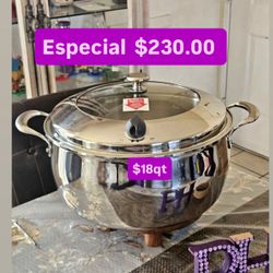 Olla De La Vida sana 18qt Especial $230.00 5 Capas De Acero Inoxidable Princess House Ventas Finales 