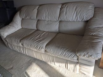 Leather sofa set