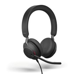 Black Friday Deal Jabra Evolve2 40 UC Wired Headphones, USB-C, Stereo, Black