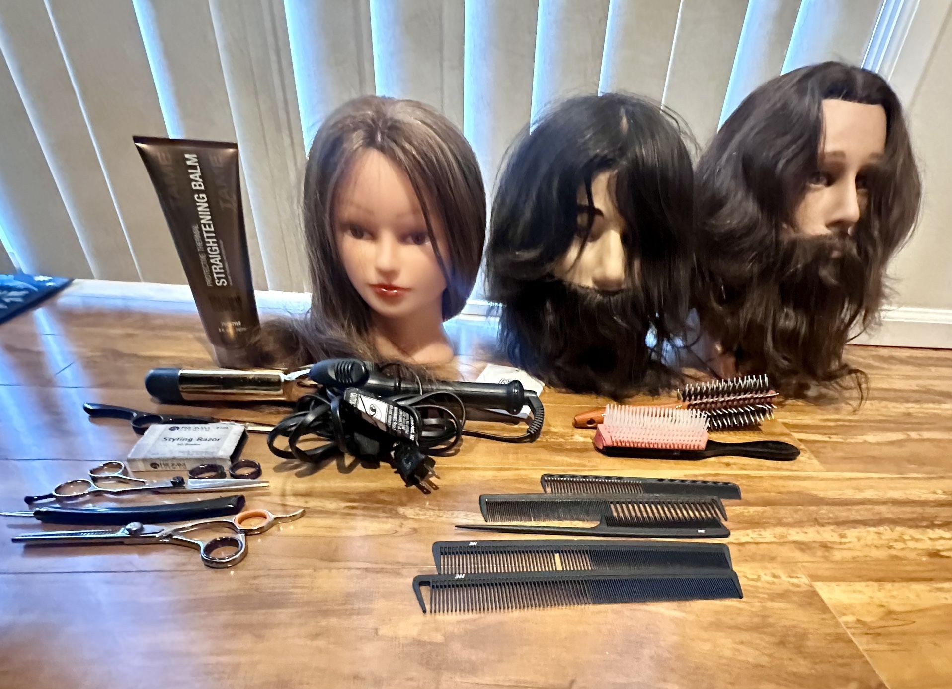Mannequin Heads, Shears And Equipment 
