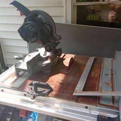 Table Saw And Chop Saw