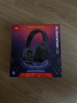 JBL Quantum 100 Wired Gaming Headset w/ Mic - PS5 Xbox PC Switch