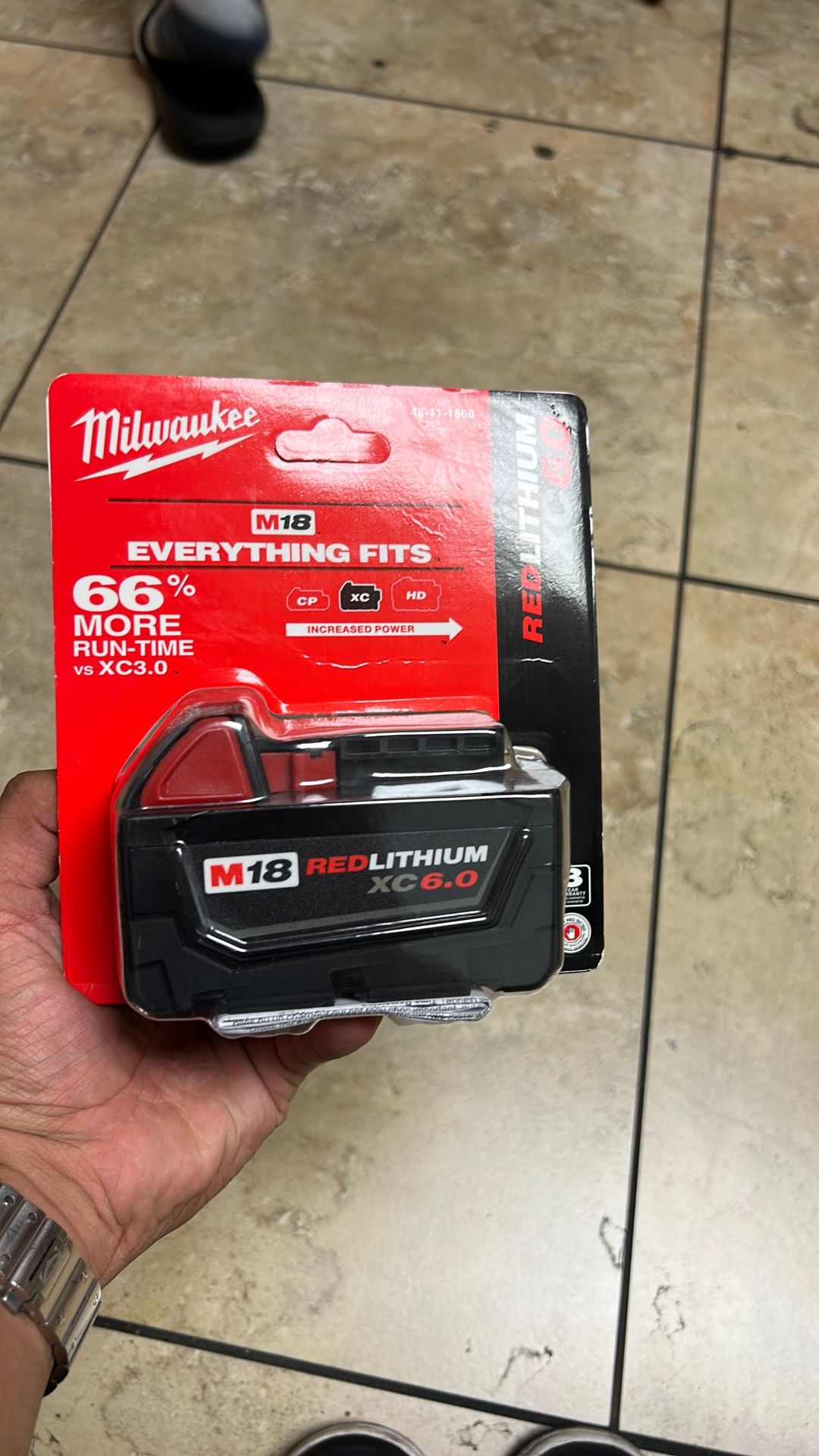 Milwaukee Battery Red Lithium XC 6.0