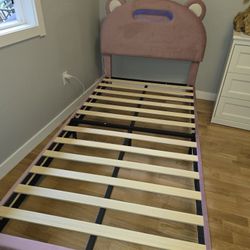 Bear Twin Bed Frame With LED Lights