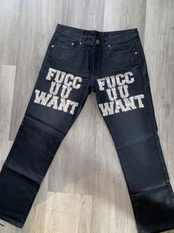 Fuccuuwant Bussdown Denim Wax Jeans