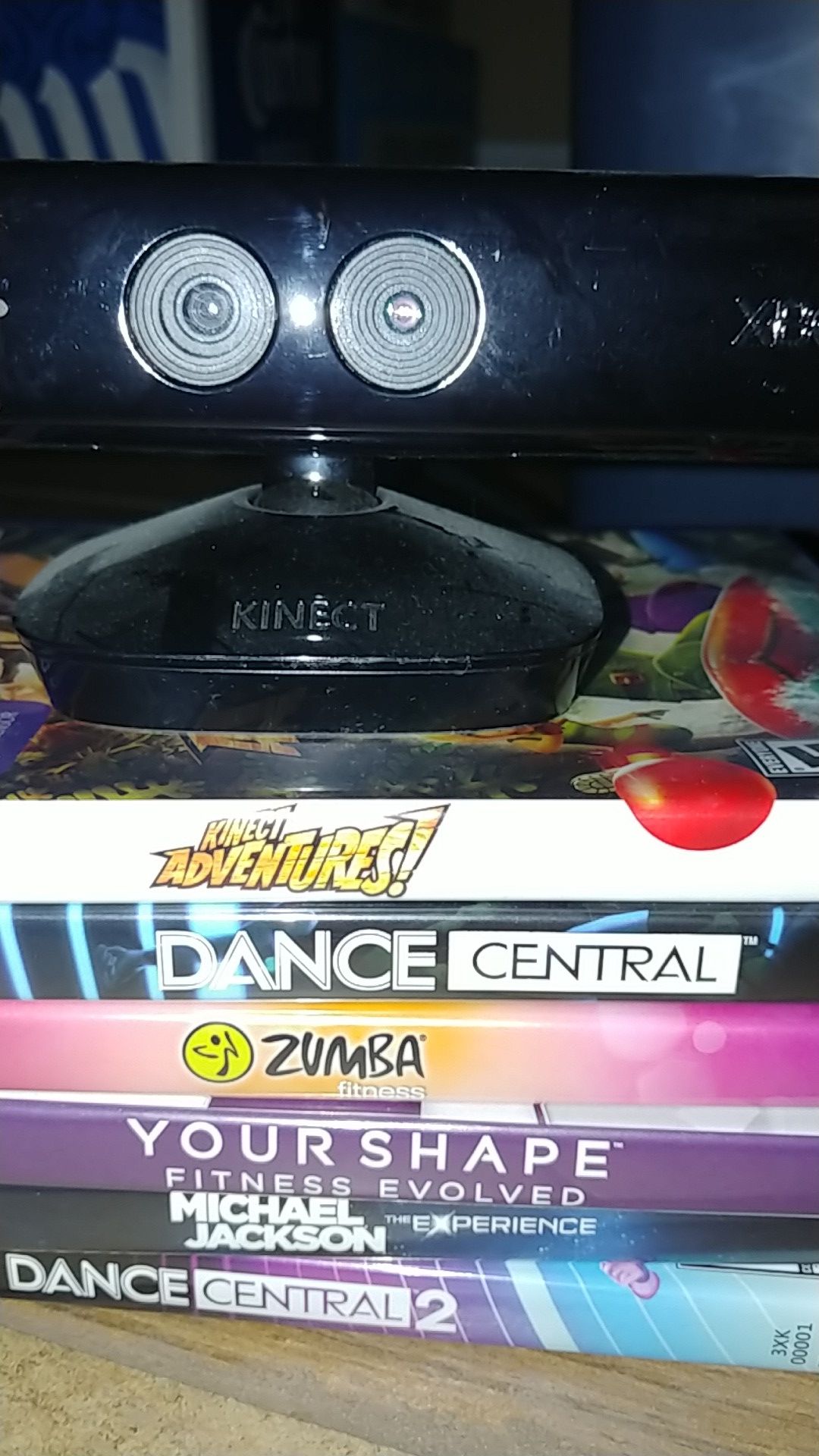 Xbox 360 kinect with games