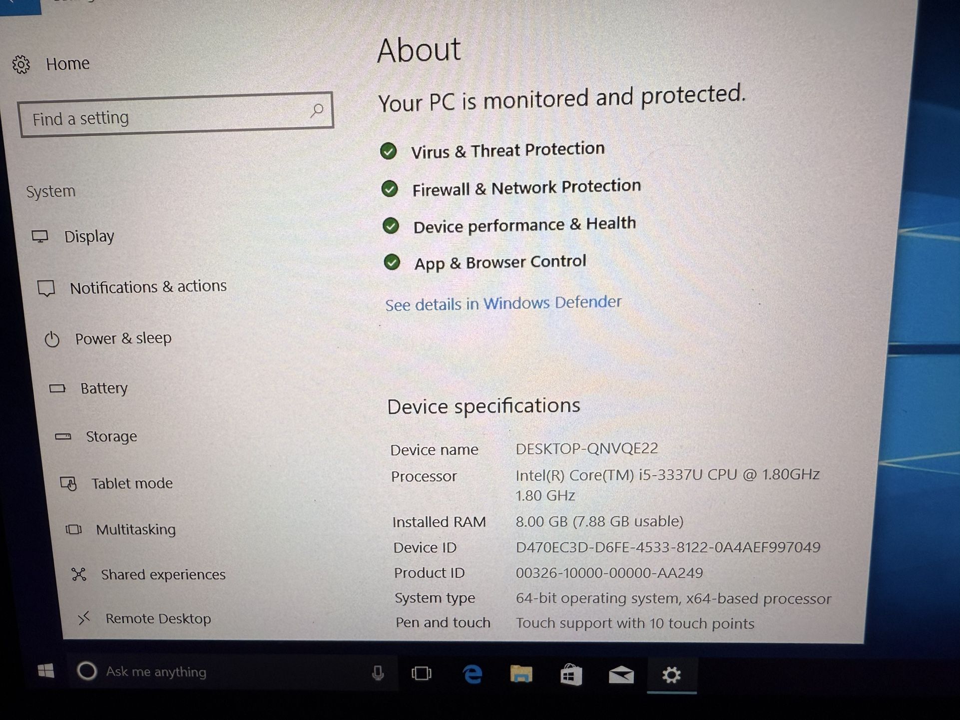 Lenovo Touch Laptop