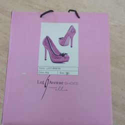 Pink 5" Glitter Pump Heels Shoes Size 9 Brand New 