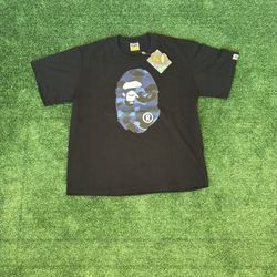 Black And Blue Bape Shirt 