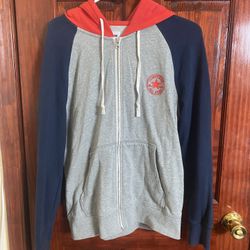 Converse Color-Block Full-Zip Men's Hoodie XS