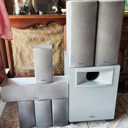 ONKYO SET 8 SPEAKERS MODEL SKF-570 USED good condition  