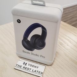 Beats Studio Pro Wireless Bluetooth Headphones - $1 DOWN TODAY, NO CREDIT NEEDED - WARRANTY INCLUDED