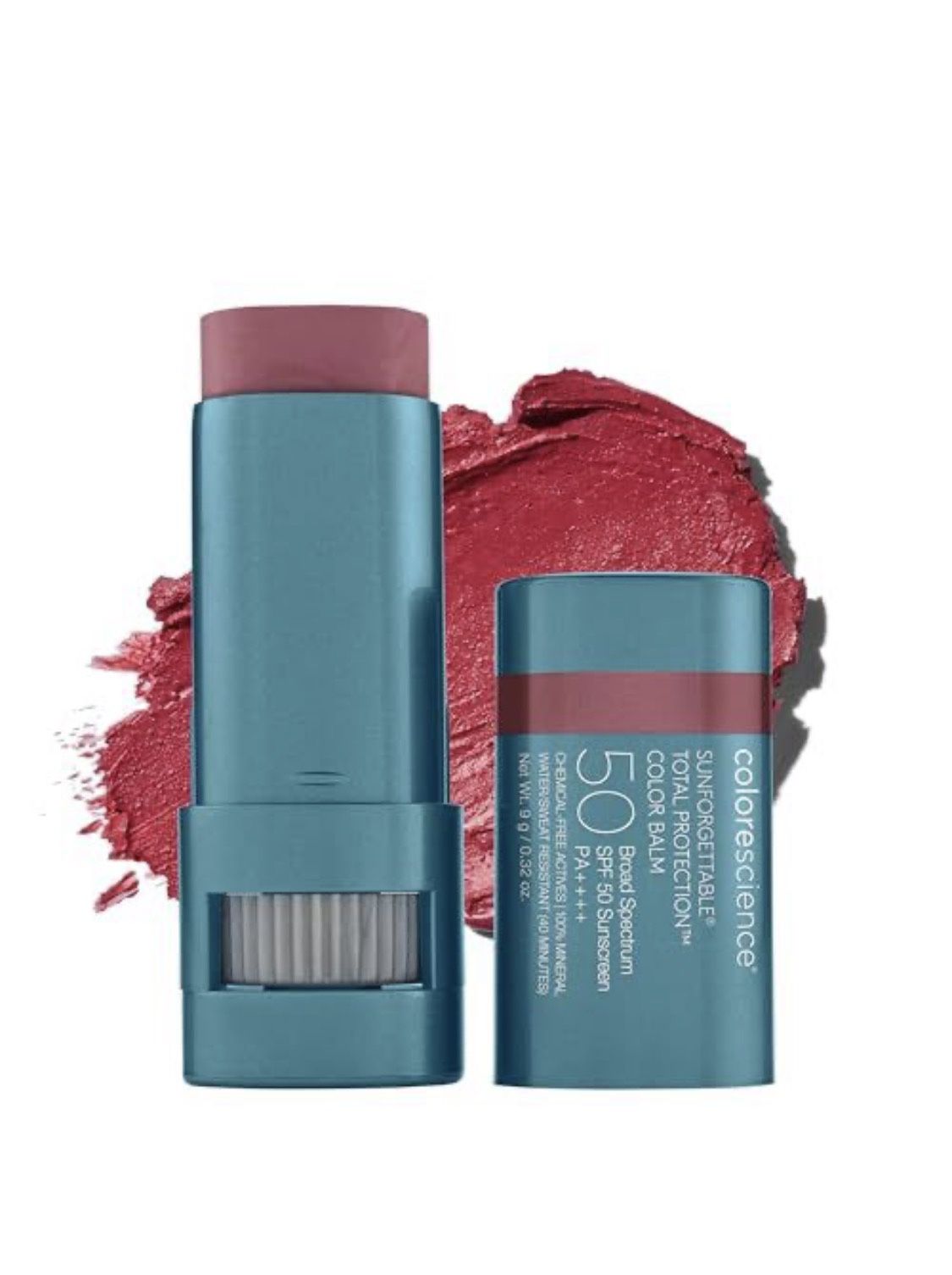 Colorescience Sunforgettable Total Protection Color Balm SPF 50, for Cheeks & Lips | Berry