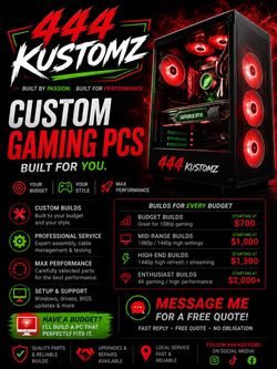 🖥️🔥 CUSTOM GAMING PCs — BUILT FOR YOU 🔥🖥️