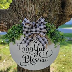 Thankful & Blessed Door Hangers Special Only 6