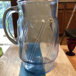 Vintage Sapphire Anchor Hocking Pitcher 