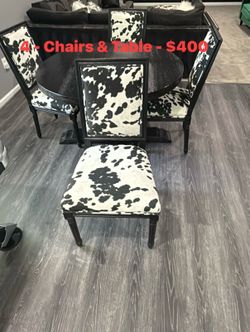 5-PCS Dinning Table & Chairs