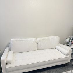 Premium White Couch From Modway 
