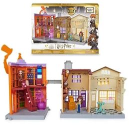Harry Potter, Magical Minis Diagon Alley 3-in-1 Playset with Lights & Sounds